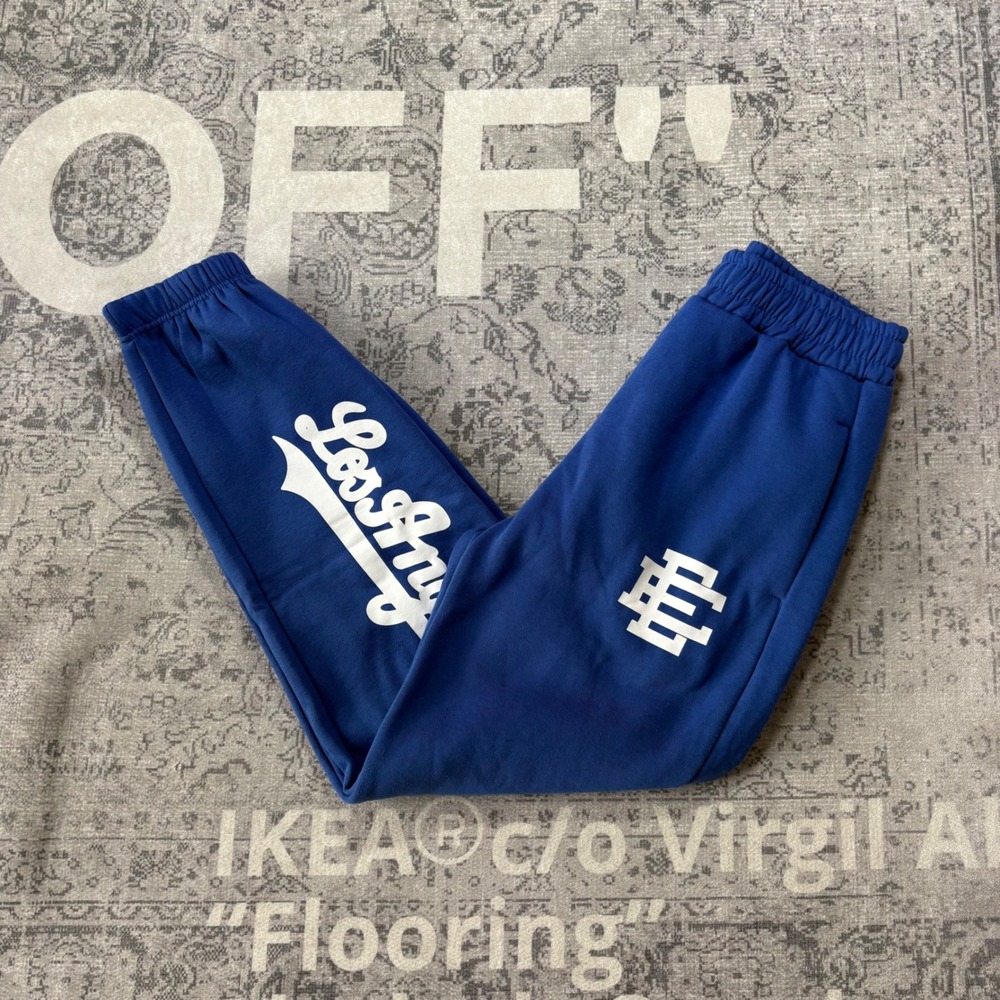 Eric Emanuel New Era Los Angeles Dodgers Sweatpants Mens Large Blue Joggers 2021